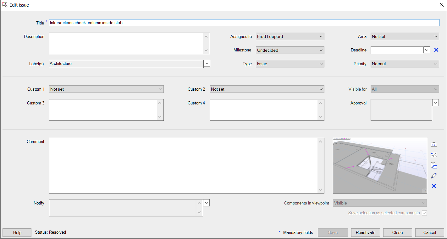 Create And Edit Issues In Revit