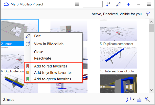 Viewing Specific Issues In BIMcollab Zoom