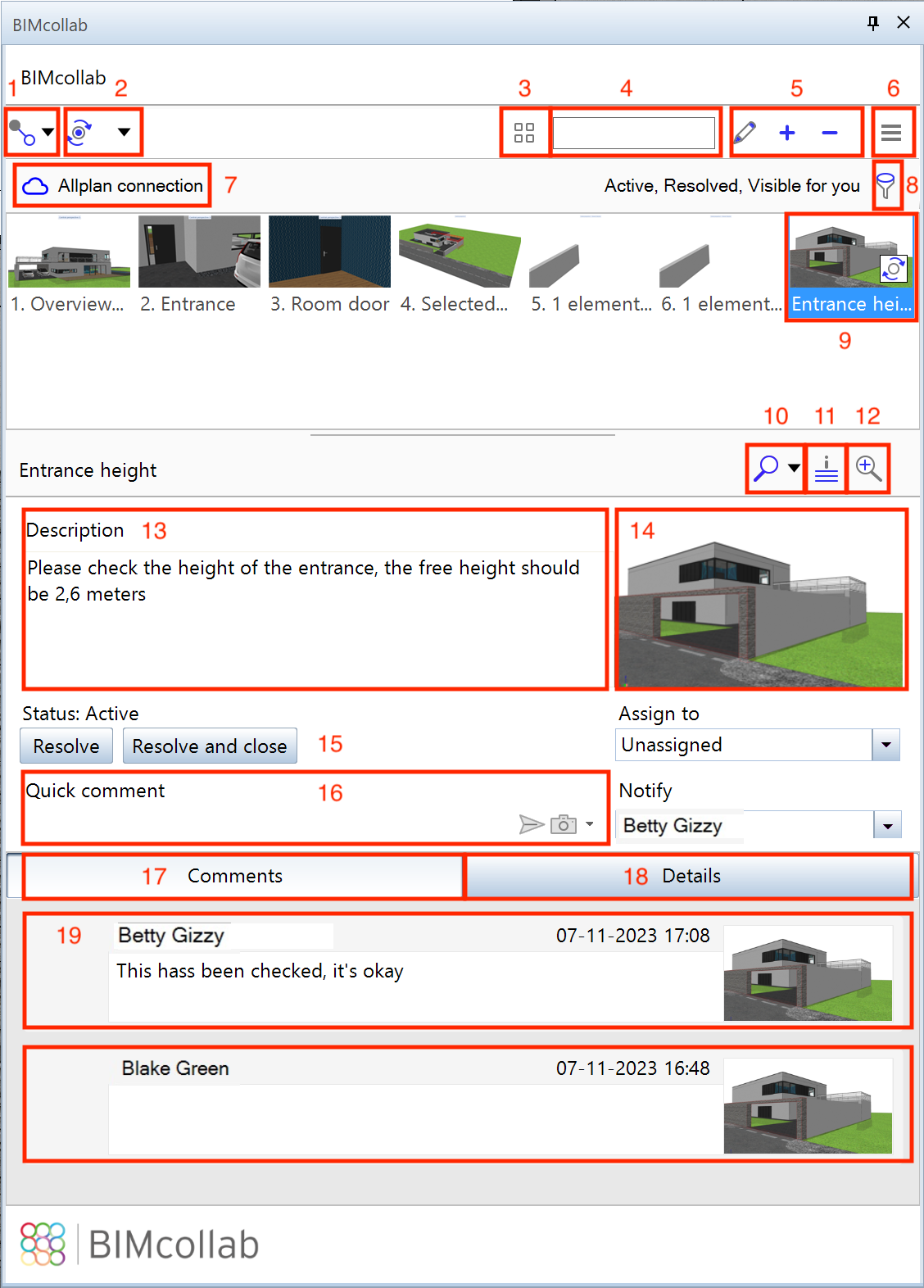 Quick Start Guide BCF Manager\BIMcollab Palette Allplan